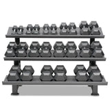 Buy Hexagon Dumbbell Set (3-35 kg, 12 pairs) with Storage Rack - HighPowered Dumbbell Sets - Fitness Online Store