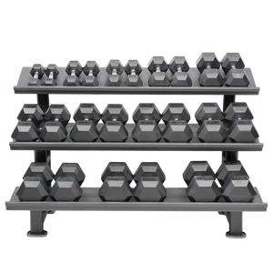 Hexagon Dumbbell Set (Kurzhanteln) 3-35kg (12 Paare) mit Storage Rack kaufen -  HighPowered Kurzhantel Sets  - Fitness Onlineshop