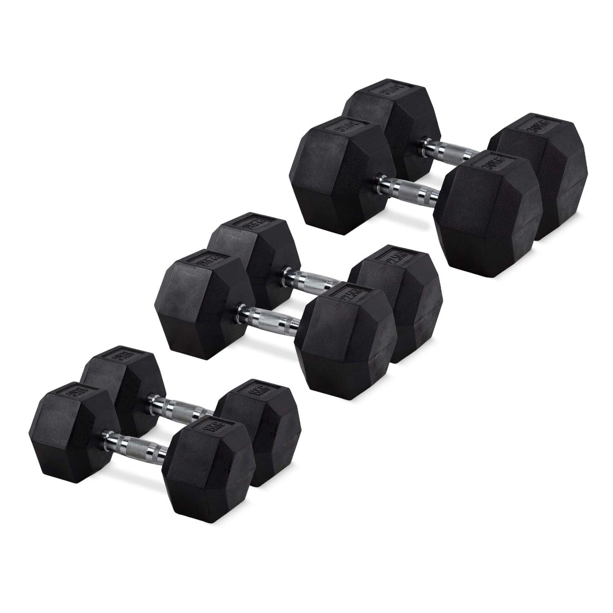 HighPowered Hexagon Dumbbell Set (Kurzhanteln) Elite (115 kg gesamt) kaufen bei HighPowered.ch