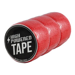 HighPowered Tape (starkhaftendes Gewichtheberband) 3 Rollen / Rot kaufen -  HighPowered Daumentapes  - Fitness Onlineshop
