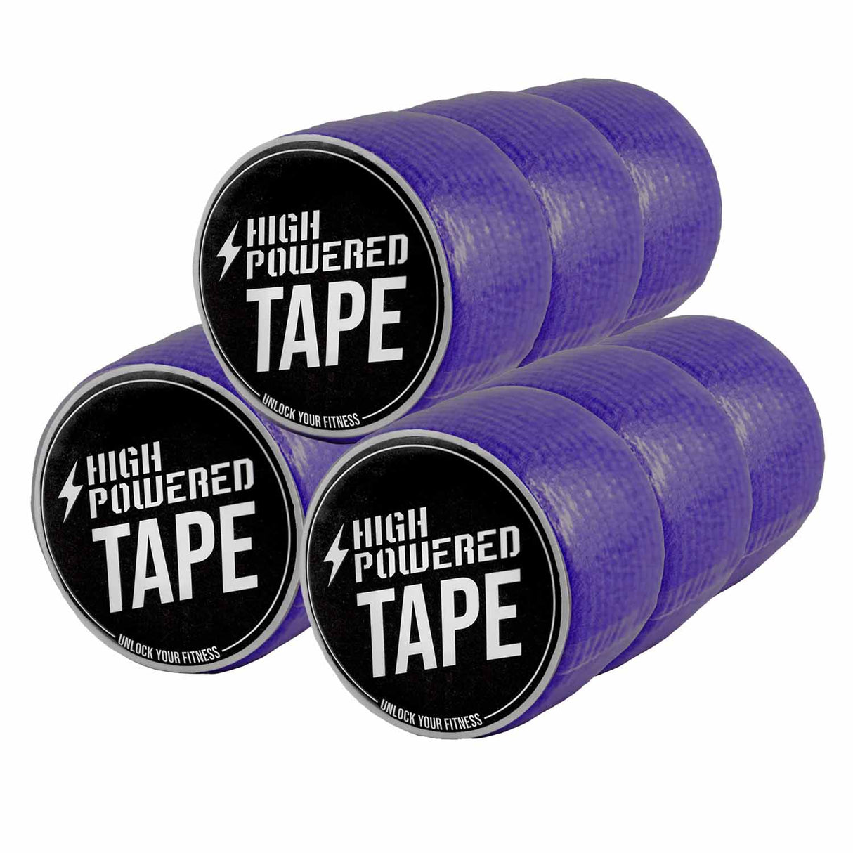 Acquista HighPowered Tape (fascia adesiva ad alta tenuta per sollevamento pesi) 9 rotoli viola su HighPowered.ch