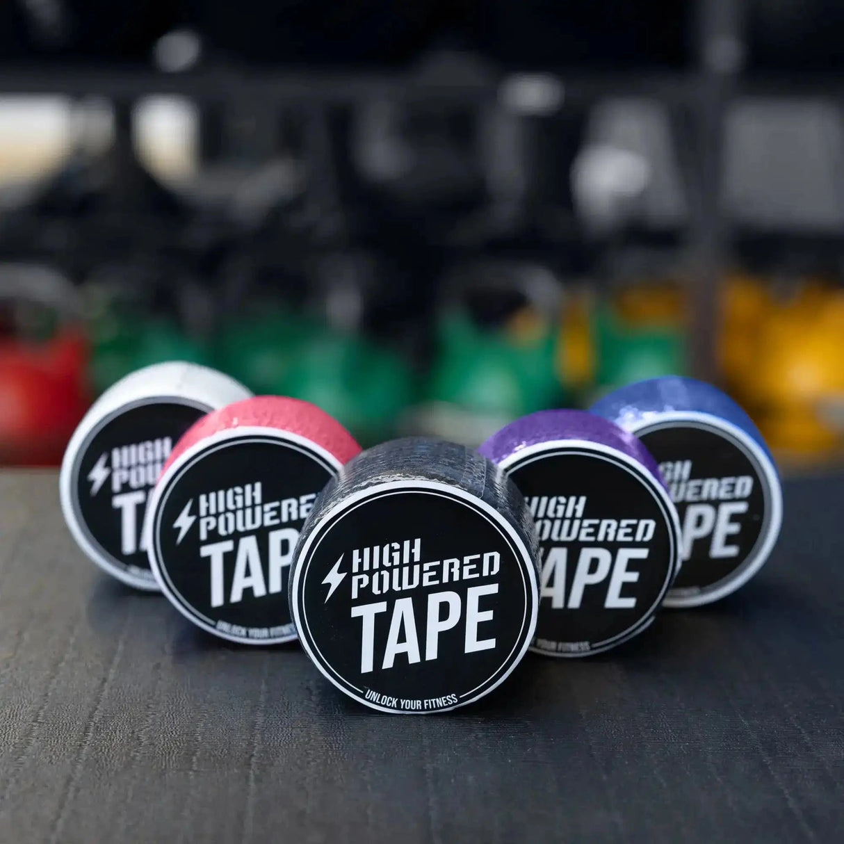Acquista HighPowered Tape (fascia adesiva ad alta tenuta per sollevamento pesi) -  Fasce adesive per il pollice HighPowered  - Negozio online di articoli per il fitness
