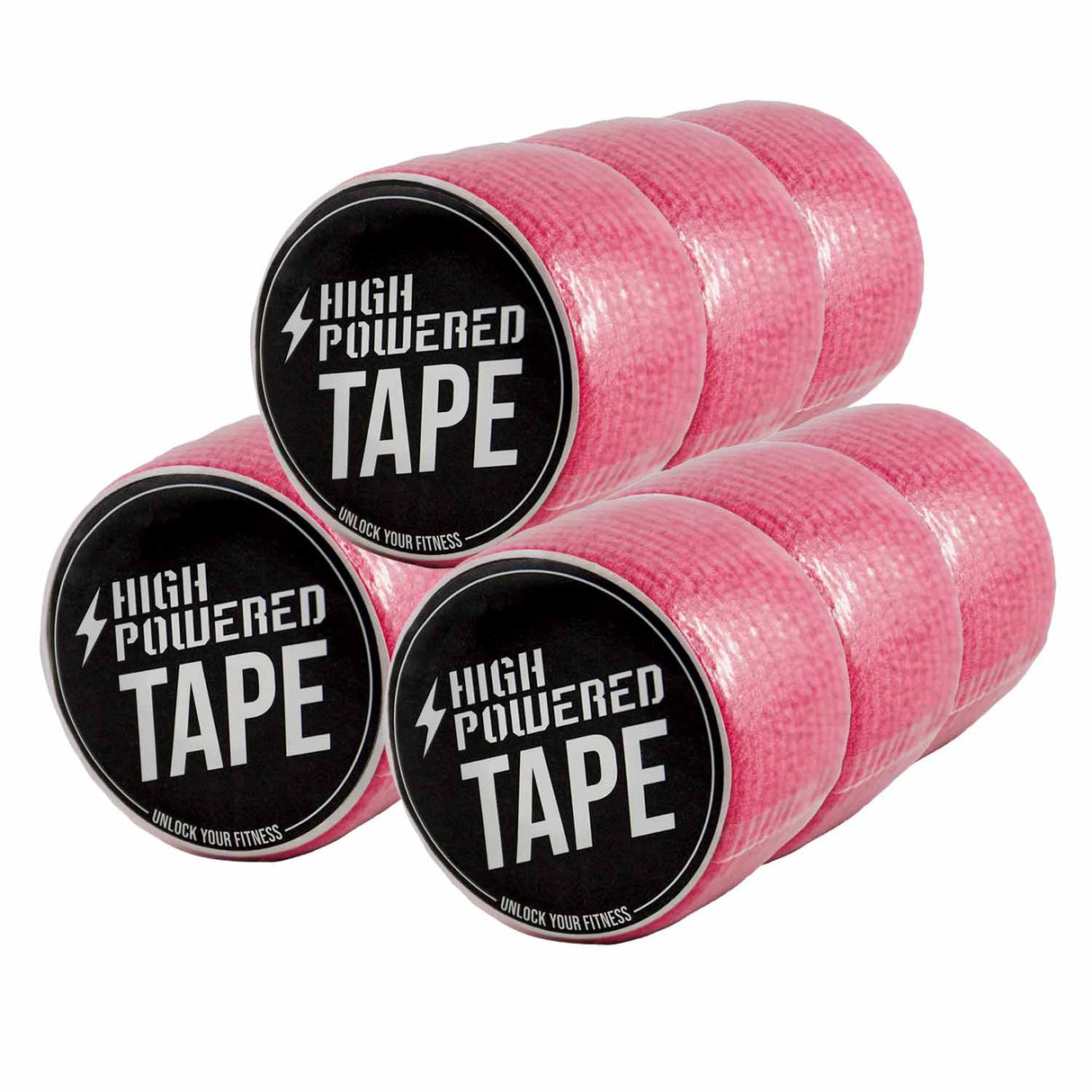 HighPowered HighPowered Tape (fascia adesiva ad alta tenuta per sollevamento pesi) 9 rotoli rosa: acquista su HighPowered.ch