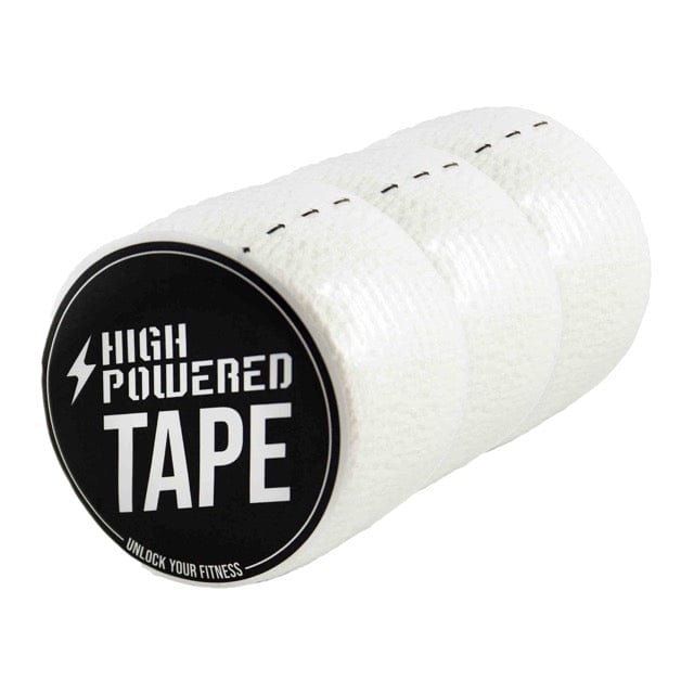 Acquista HighPowered Tape (fascia adesiva ad alta tenuta per sollevamento pesi) 3 rotoli, bianco su HighPowered.ch
