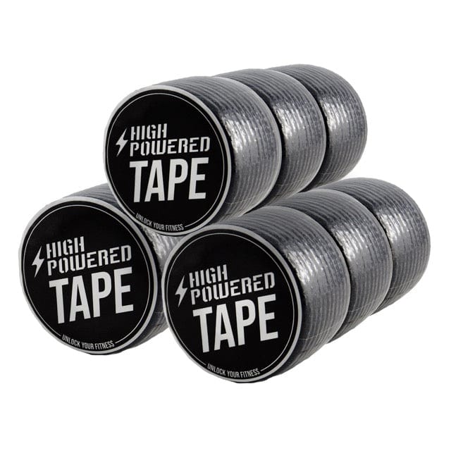 Acquista HighPowered Tape (fascia adesiva ad alta tenuta per sollevamento pesi) 9 rotoli, colore nero su HighPowered.ch
