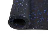Hochleistungs-Sportboden Rolle 10m2 (10m x 1m x 8mm) - Schwarz-Blau kaufen -  HighPowered Sportboden  - Fitness Onlineshop