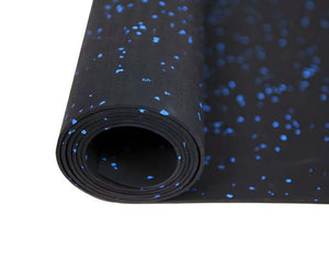Hochleistungs-Sportboden Rolle 10m2 (10m x 1m x 8mm) - Schwarz-Blau kaufen -  HighPowered Sportboden  - Fitness Onlineshop