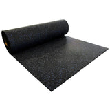 Hochleistungs-Sportboden Rolle 10m2 (10m x 1m x 8mm) - Schwarz-Blau kaufen -  HighPowered Sportboden  - Fitness Onlineshop