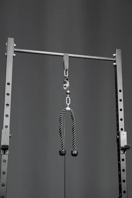 Kabelzugstation für Zuhause (Cable Pulley mit Scheibenhalter und Griffen) kaufen -  HighPowered Kabelzuggeräte  - Fitness Onlineshop