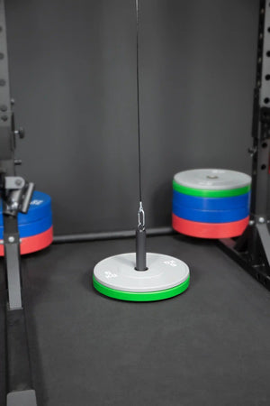 Kabelzugstation für Zuhause (Cable Pulley mit Scheibenhalter und Griffen) kaufen -  HighPowered Kabelzuggeräte  - Fitness Onlineshop