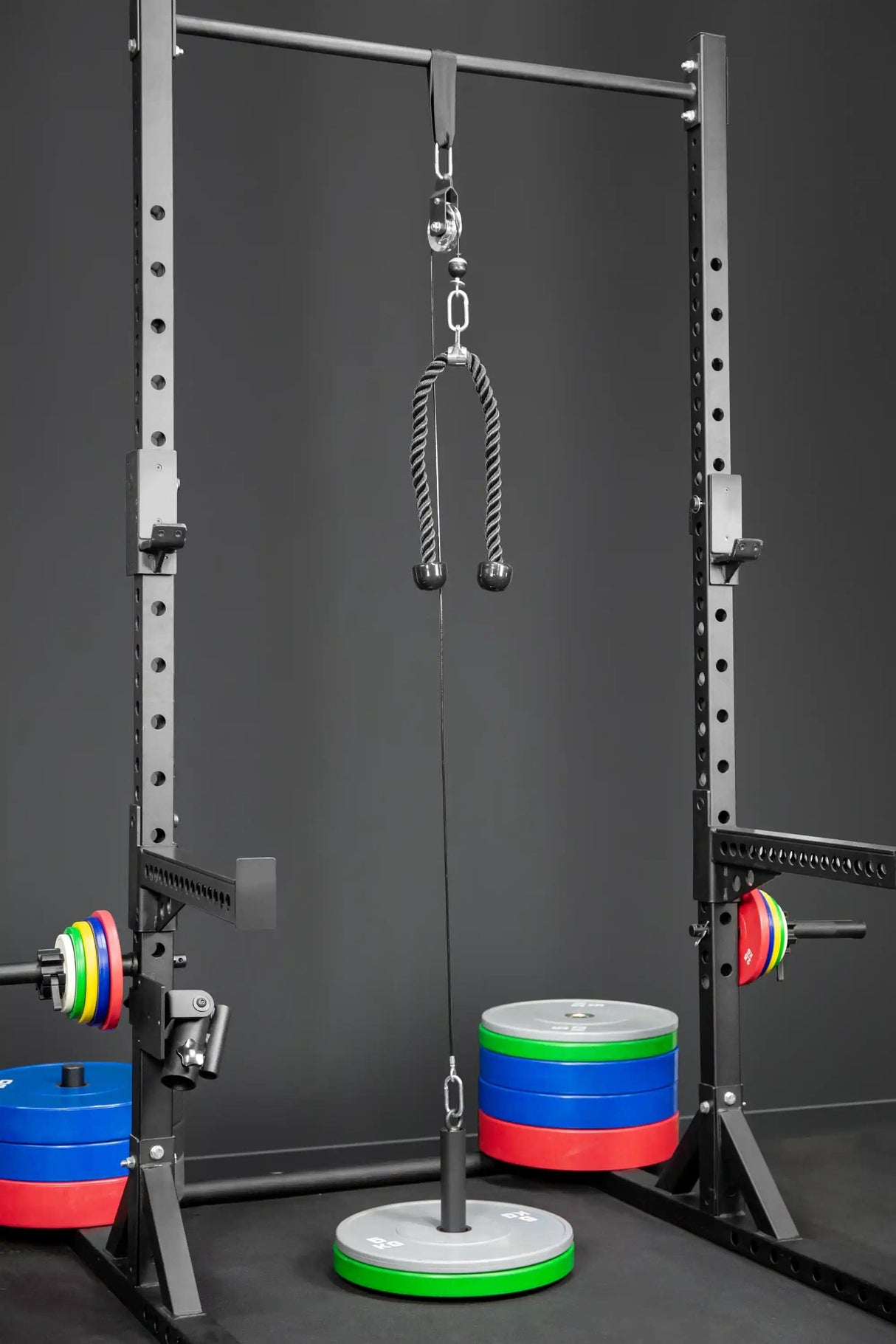 Kabelzugstation für Zuhause (Cable Pulley mit Scheibenhalter und Griffen) kaufen -  HighPowered Kabelzuggeräte  - Fitness Onlineshop