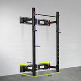 Buy foldable wall squat rack with pull-up bar -  HighPowered wall racks  - Fitness online shop