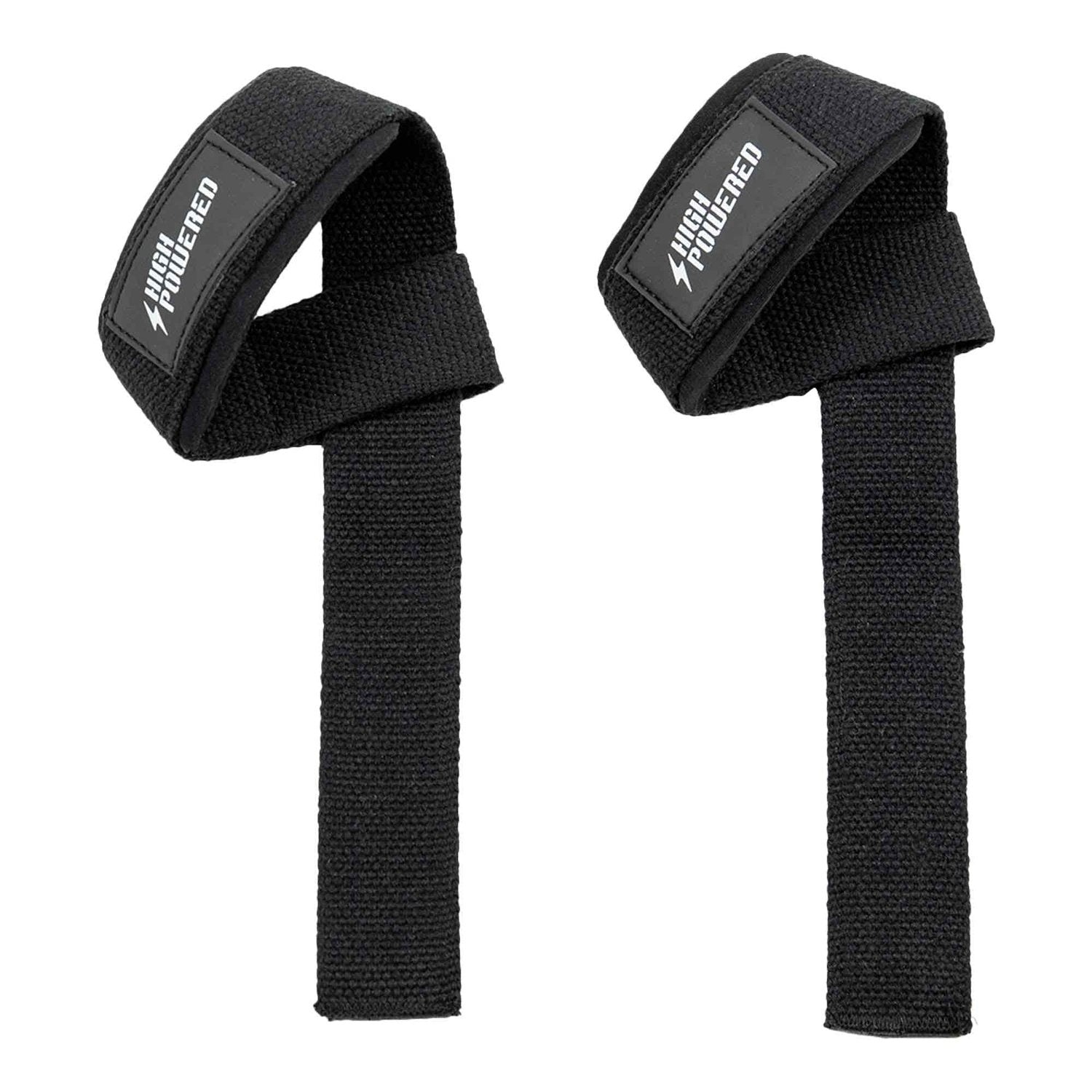 HighPowered Lifting Straps (Gym Zughilfen) Schwarz kaufen bei HighPowered.ch