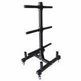 Achetez le support pour disques d'haltères Easy-Roll de HighPowered (avec 4 supports de barres) sur HighPowered.ch