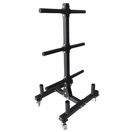 Achetez le support pour disques d'haltères Easy-Roll de HighPowered (avec 4 supports de barres) sur HighPowered.ch