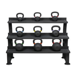 Powder-Coated Kettlebell Set Advanced (9 Kettlebells 6-32kg) mit Storage Rack kaufen -  HighPowered Kettlebell Sets  - Fitness Onlineshop