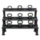 Powder-Coated Kettlebell Set Beginner (9 Kettlebells 4-28kg) mit Storage Rack kaufen -  HighPowered Kettlebell Sets  - Fitness Onlineshop