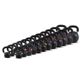Acheter un ensemble complet de kettlebells à double revêtement en poudre (24 kettlebells de 4 à 40 kg) - Ensembles de kettlebells HighPowered - Boutique en ligne de fitness