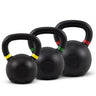 Acquista il set di kettlebell verniciati a polvere Elite (3 kettlebell da 16-32 kg) -  Set di kettlebell HighPowered  - Negozio online di articoli per il fitness