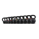 Acheter le lot de kettlebells Elite avec revêtement poudré (9 kettlebells de 8 à 36 kg) -  Lots de kettlebells HighPowered  - Boutique en ligne de fitness