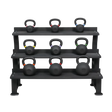 Powder-Coated Kettlebell Set Elite (9 Kettlebells 8-36kg) mit Storage Rack kaufen -  HighPowered Kettlebell Sets  - Fitness Onlineshop