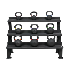 Powder-Coated Kettlebell Set Elite (9 Kettlebells 8-36kg) mit Storage Rack kaufen -  HighPowered Kettlebell Sets  - Fitness Onlineshop
