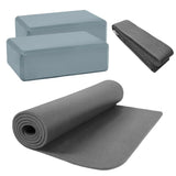 Buy the HighPowered Fitness and Yoga Set (1 mat, 2 blocks, 1 strap) in gray at HighPowered.ch