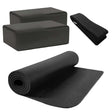 Buy the HighPowered Fitness and Yoga Set (1 mat, 2 blocks, 1 strap) in black at HighPowered.ch