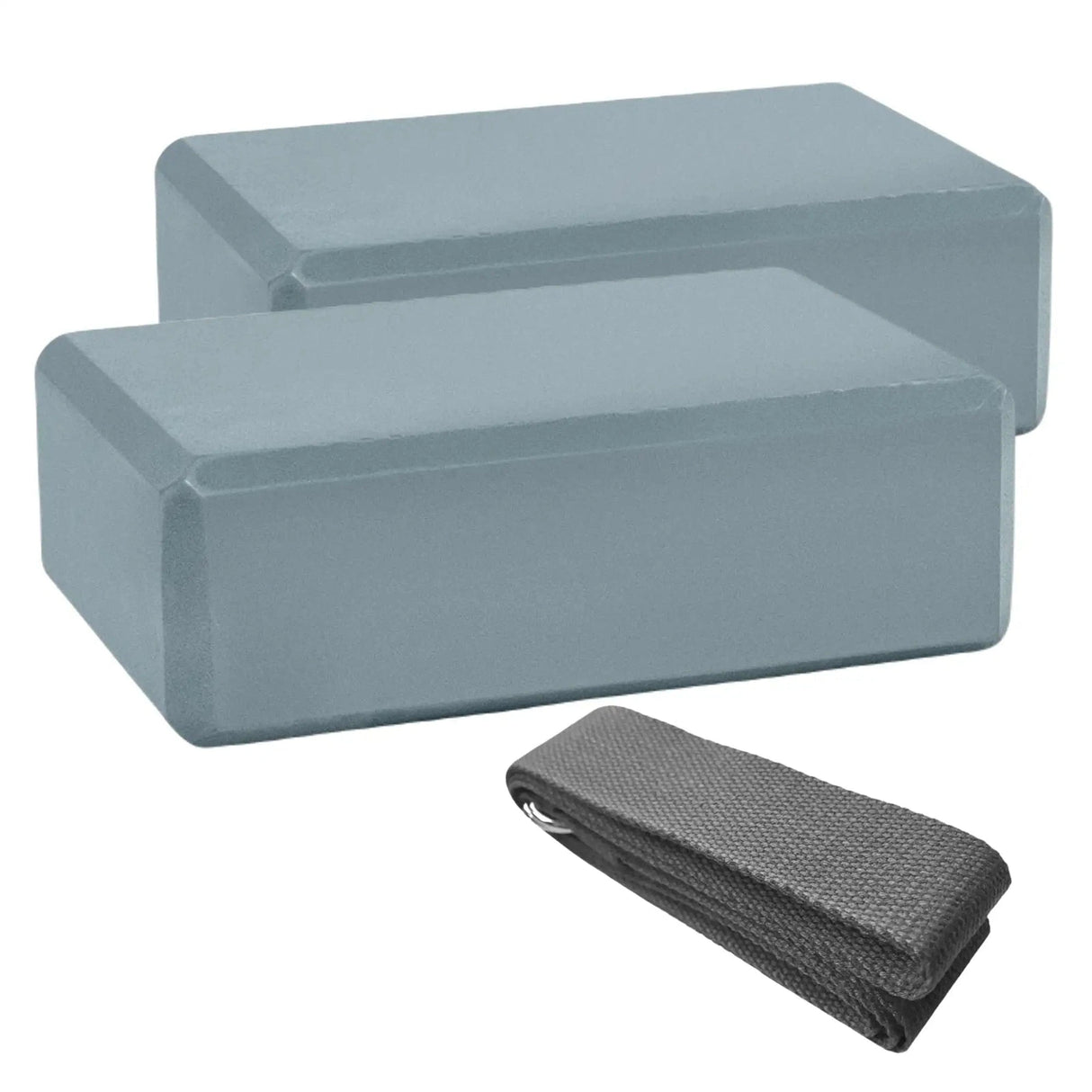 Acheter le kit de yoga HighPowered (2 blocs, 1 sangle) gris sur HighPowered.ch