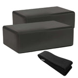 Acheter le kit de yoga HighPowered (2 blocs, 1 sangle) noir sur HighPowered.ch