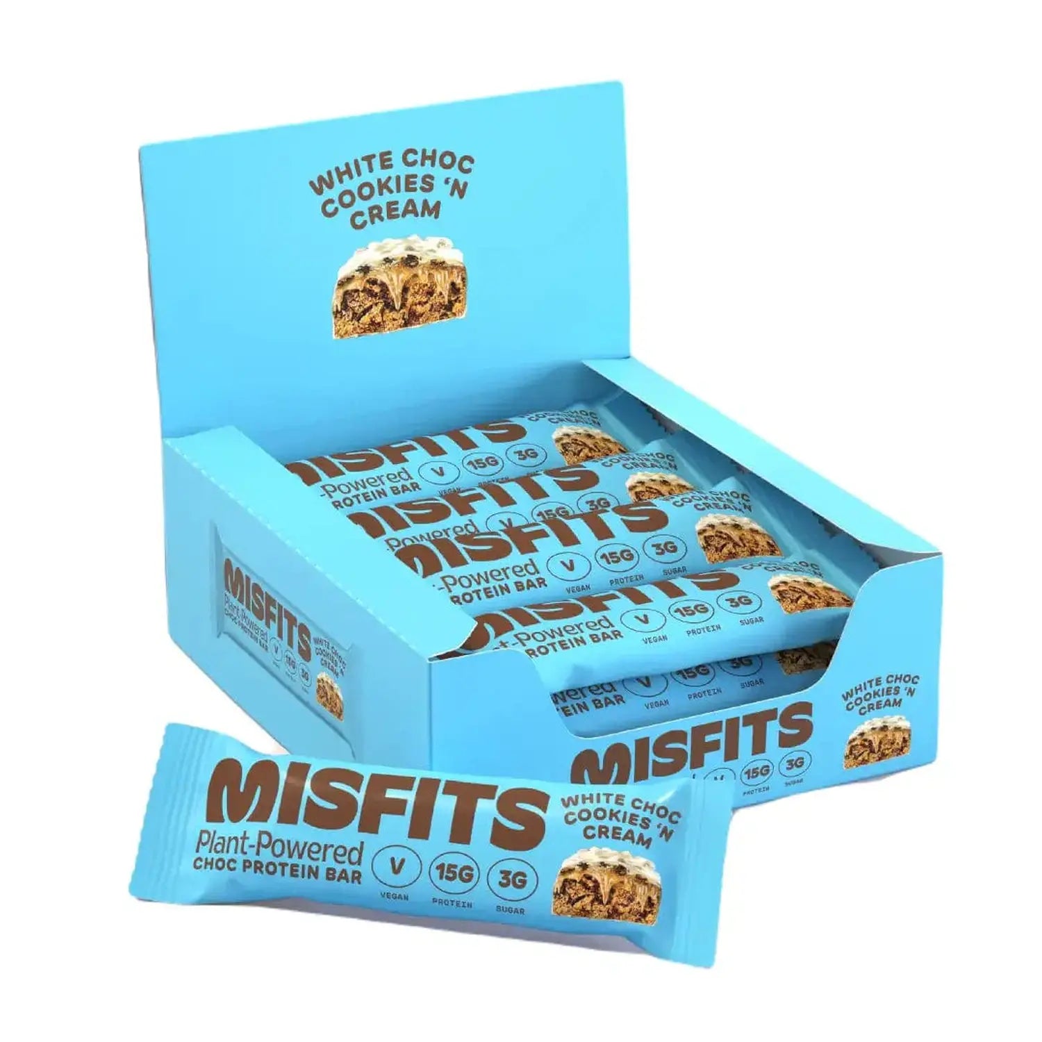 Misfits Misfits Vegan Protein Bar 12 x 45 g Cookies and Cream kaufen bei HighPowered.ch