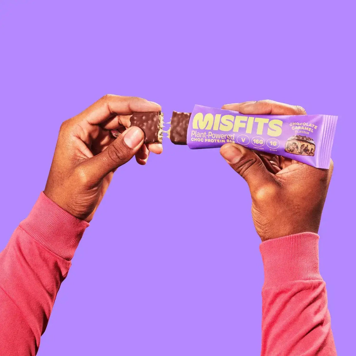 Misfits Misfits Vegan Protein Bar 12 x 45 g Chocolate Caramel kaufen bei HighPowered.ch