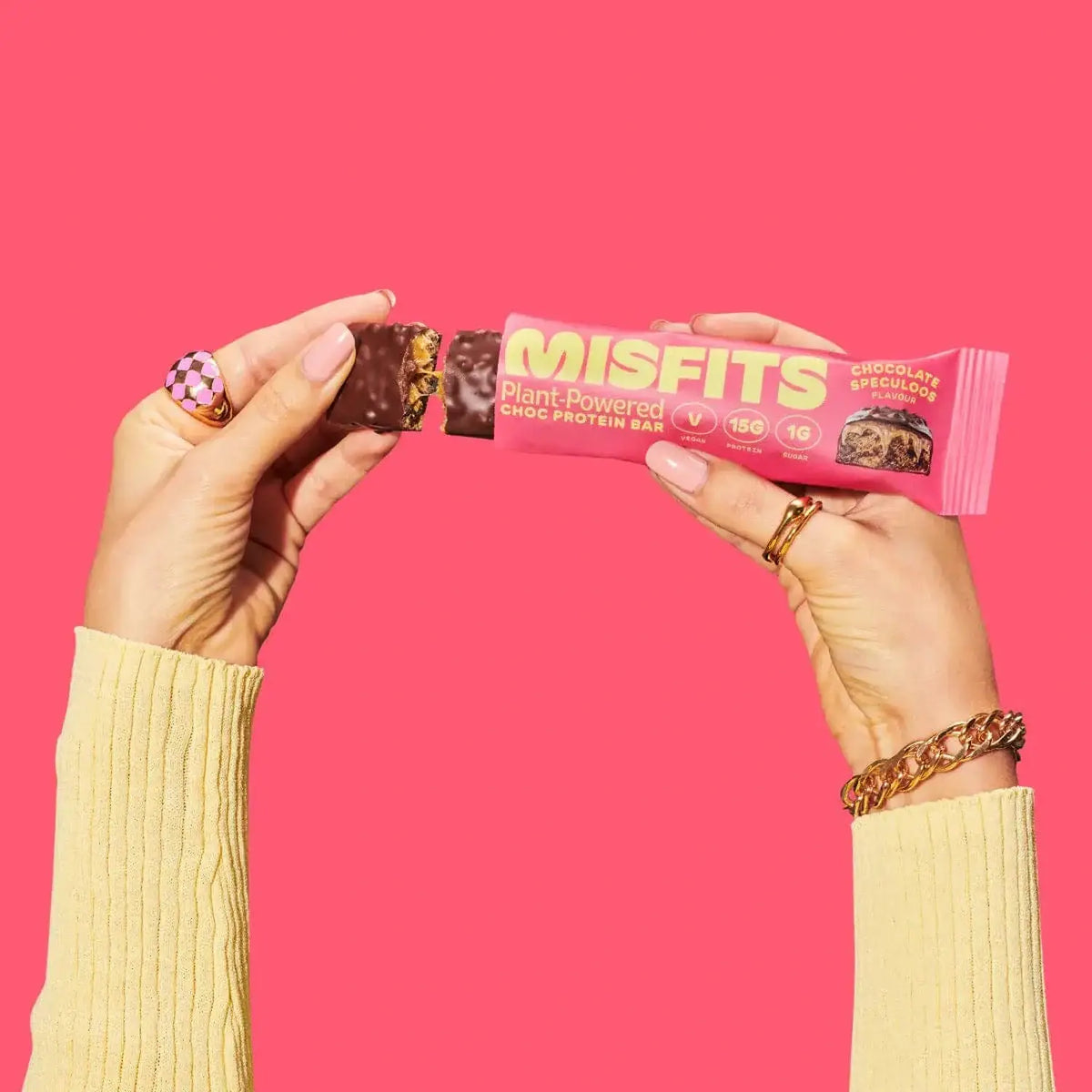 Misfits Misfits Vegan Protein Bar 12 x 45 g Milk Chocolate Speculoos kaufen bei HighPowered.ch