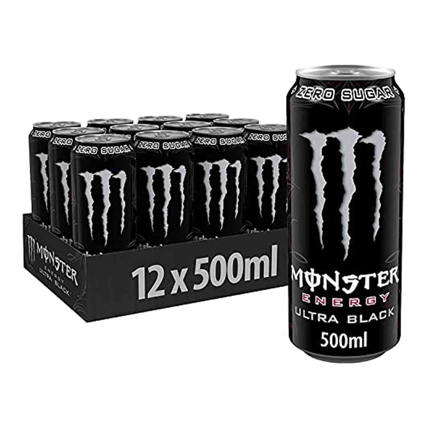 Monster Energy Monster Ultra Energy Drink (Zero Sugar) 12 x 500 ml Black (Cherry) kaufen bei HighPowered.ch