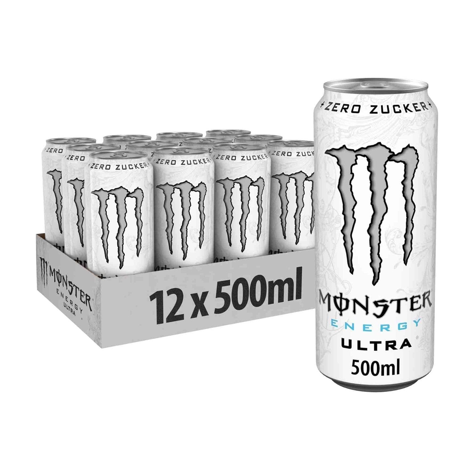 Monster Energy Monster Ultra Energy Drink (Zero Sugar) 12 x 500 ml White (Citrus) kaufen bei HighPowered.ch