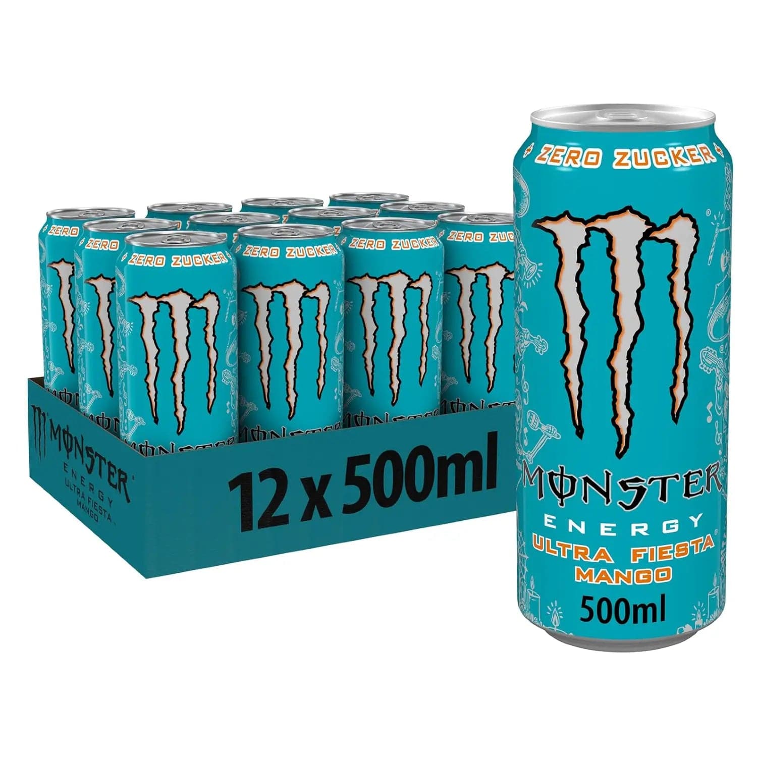 Monster Energy Monster Ultra Energy Drink (Zero Sugar) 12 x 500 ml Teal (Fiesta) kaufen bei HighPowered.ch