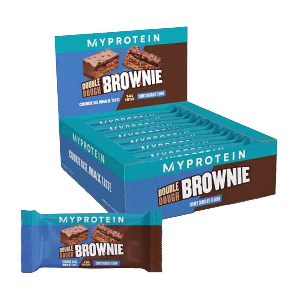 MyProtein Double Dough Protein Brownie 12 x 75 g Chunky Chocolate kaufen bei HighPowered.ch