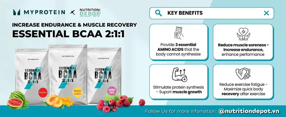 Buy MyProtein BCAA 2:1:1 (500 g) at HighPowered.ch