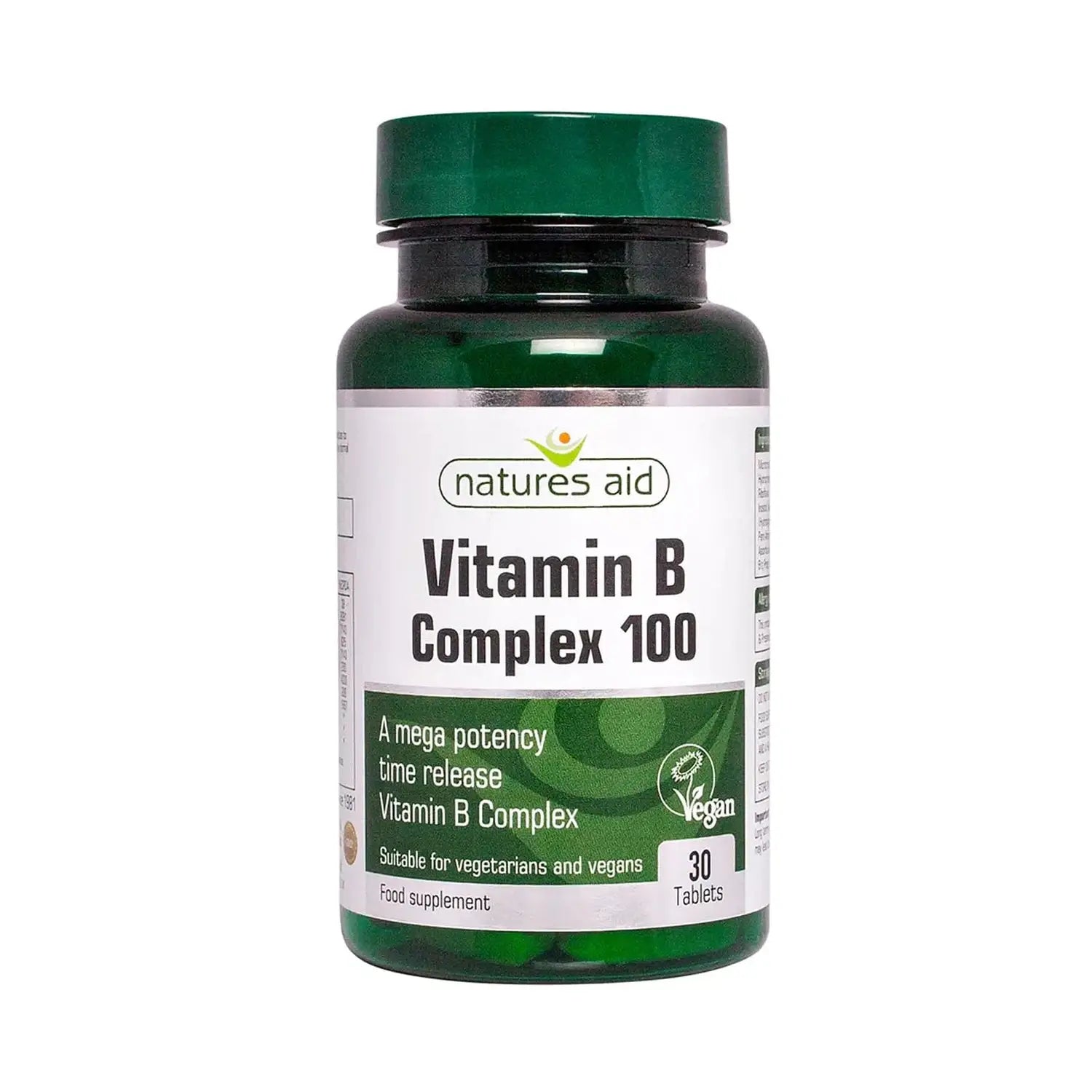 Natures Aid Vit B Complex Time Release (100 mg Mega Formula) 30 Tabs kaufen bei HighPowered.ch