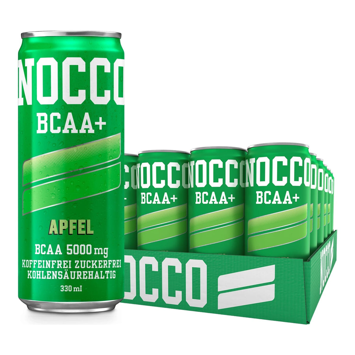 NOCCO BCAA+ Drink (koffeinfrei) 24 x 330 ml / Apple kaufen -  NOCCO BCAA Fertigdrinks  - Fitness Onlineshop