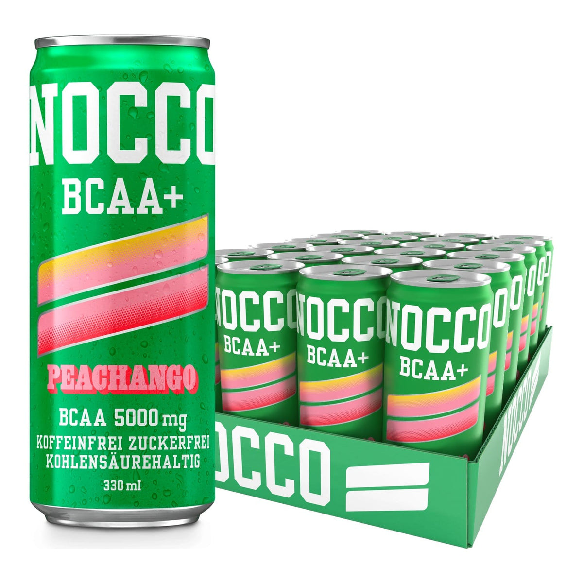 NOCCO BCAA+ Drink (koffeinfrei) 24 x 330 ml / Peachango kaufen -  NOCCO BCAA Fertigdrinks  - Fitness Onlineshop
