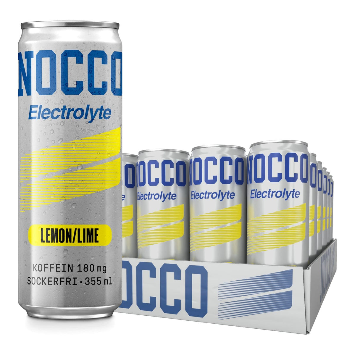 NOCCO Energiedrink Electrolyte 24 x 355 ml / Lemon Lime kaufen -  NOCCO Energiedrinks  - Fitness Onlineshop