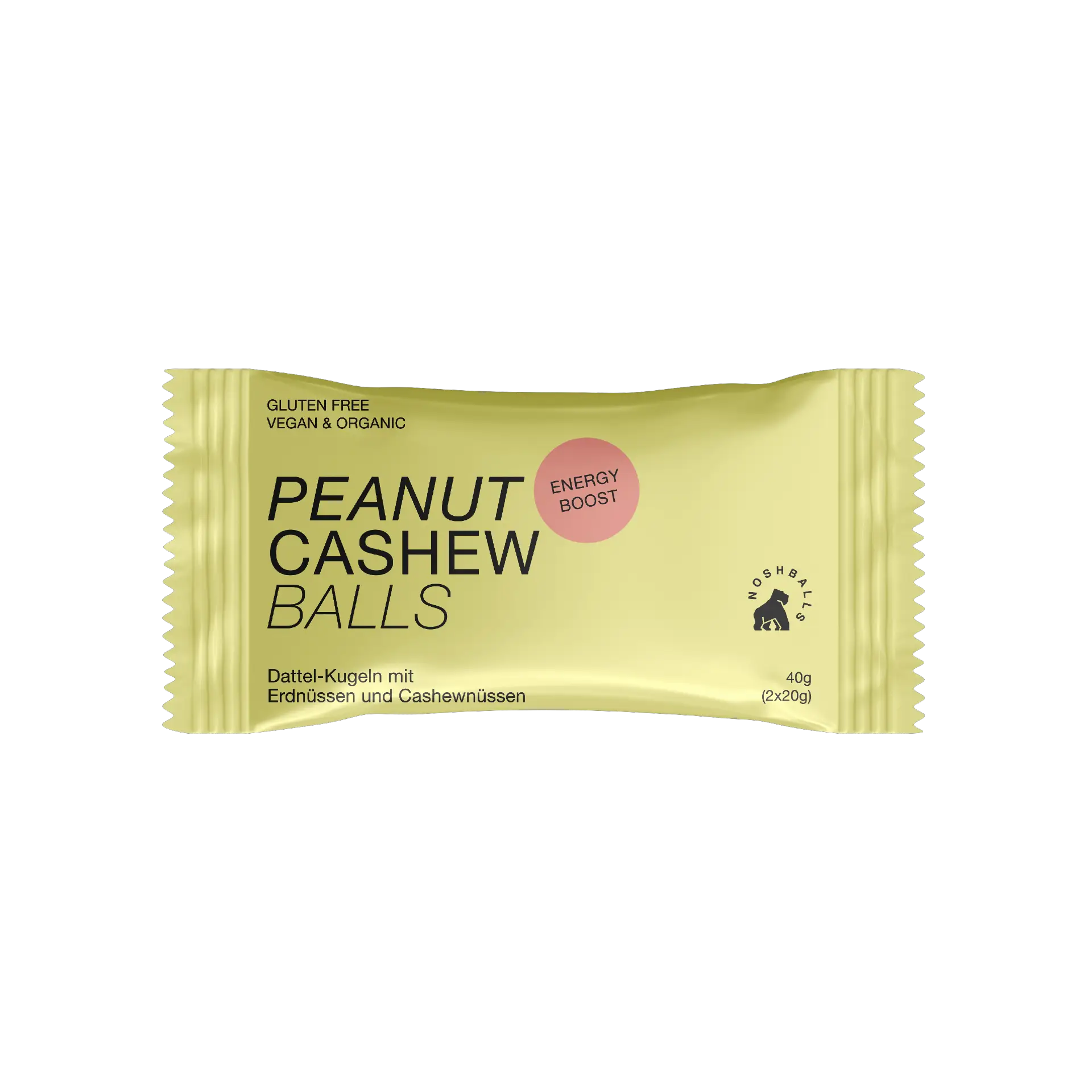 Noshballs (bio) 40 g / Performance (Erdnuss & Cashew) kaufen -  Noshballs Energieriegel  - Fitness Onlineshop