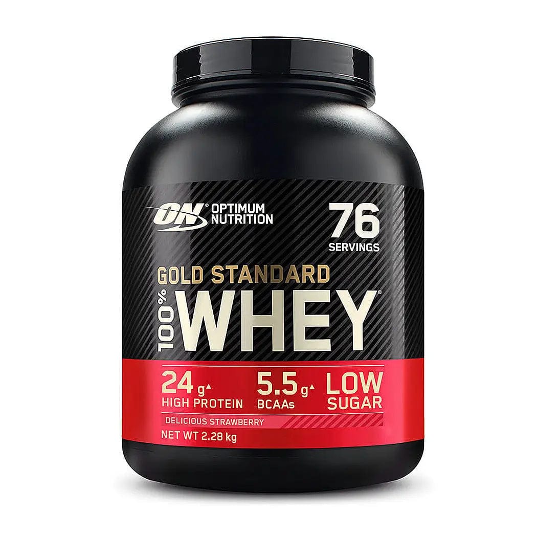 Optimum Nutrition Gold Standard 100% Whey Protein Delicious Strawberry 2.28 kg kaufen bei HighPowered.ch