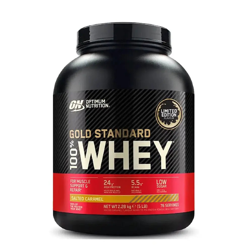 Optimum Nutrition Gold Standard 100% Whey Protein Salted Caramel 2.28 kg kaufen bei HighPowered.ch