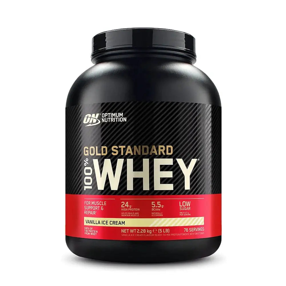 Optimum Nutrition Gold Standard 100% Whey Protein Vanilla Ice Cream 2.28 kg kaufen bei HighPowered.ch
