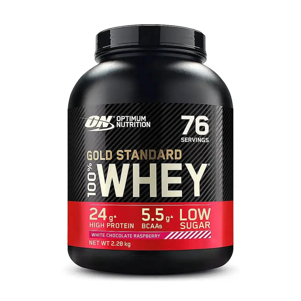 Optimum Nutrition Gold Standard 100% Whey Protein White Chocolate Raspberry 2.27 kg kaufen bei HighPowered.ch