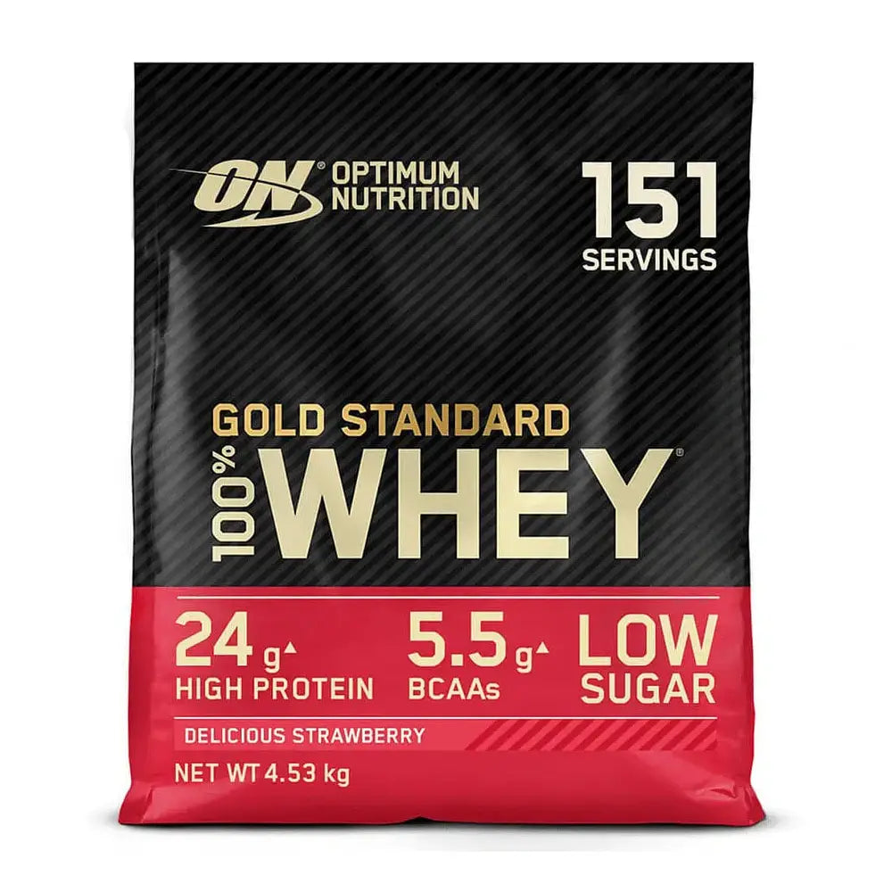 Optimum Nutrition Gold Standard 100% Whey Protein Delicious Strawberry 4.54 kg kaufen bei HighPowered.ch