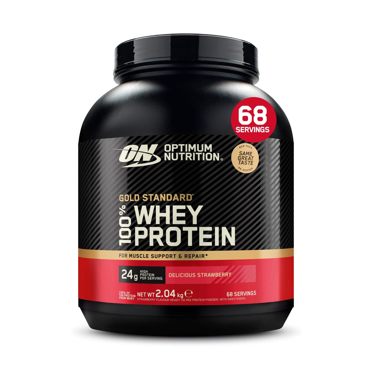 Gold Standard 100% Whey Protein Delicious Strawberry / 2 kg kaufen -  Optimum Nutrition Whey Proteinpulver  - Fitness Onlineshop