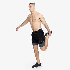 PicSil 2-in-1 Compression Shorts Man 0.1 (Kurze Kompressionshose) Schwarz kaufen bei HighPowered.ch
